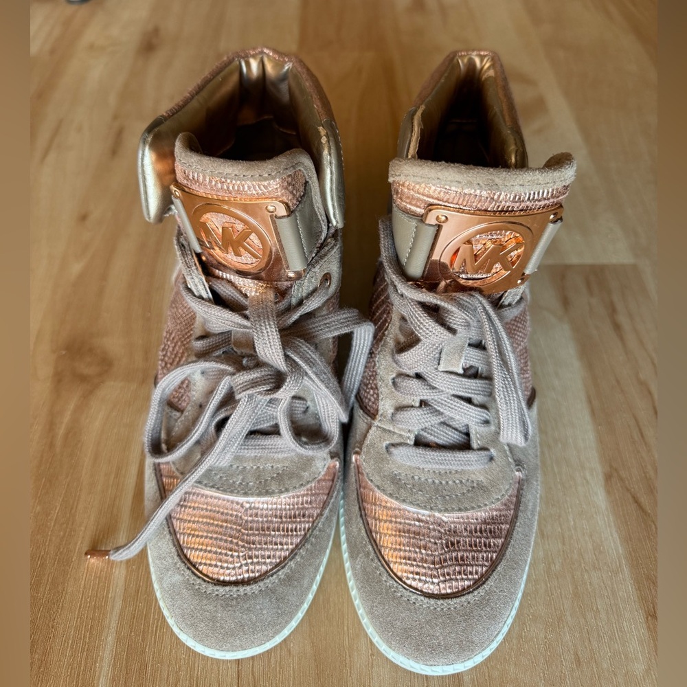 Michael Kors Metallic High-Top Sneakers